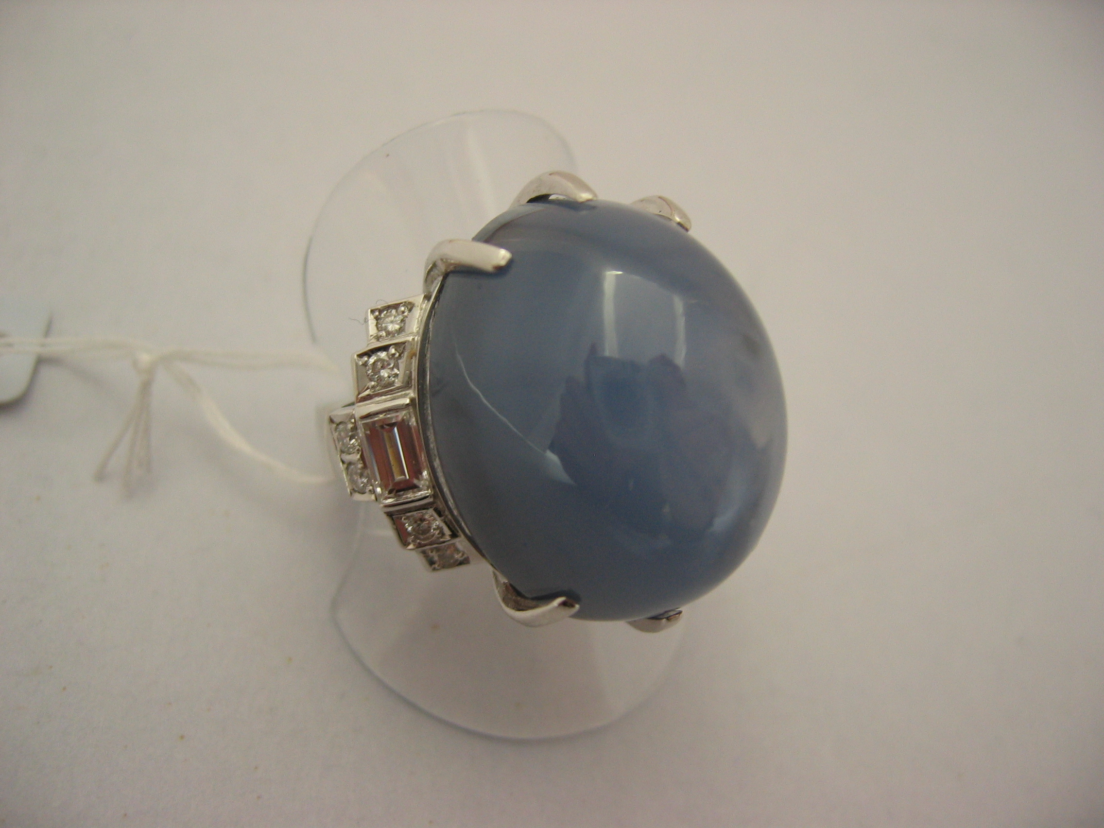 ring star sapphire PT