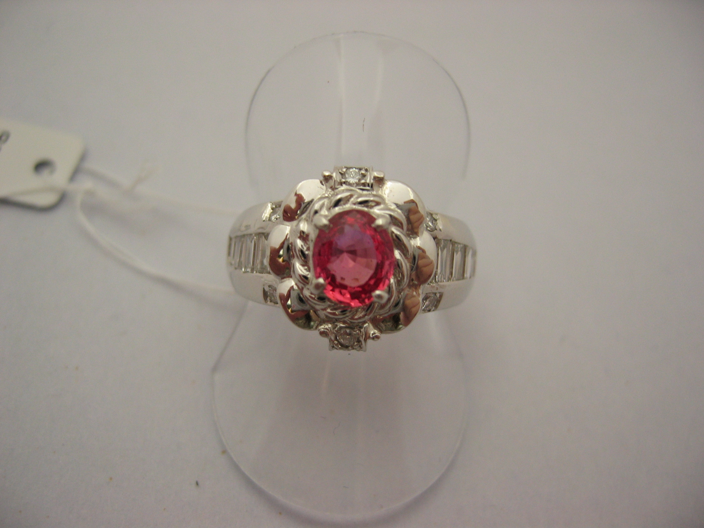 戒指 橘色蓝宝石 PT