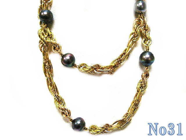 necklace pearl K18