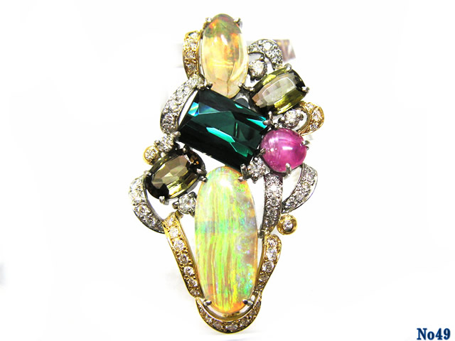 brooch opal K/P