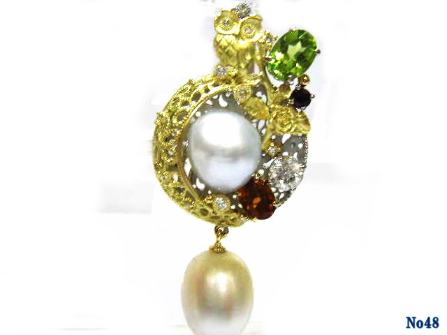 brooch/pendant pearl K/P