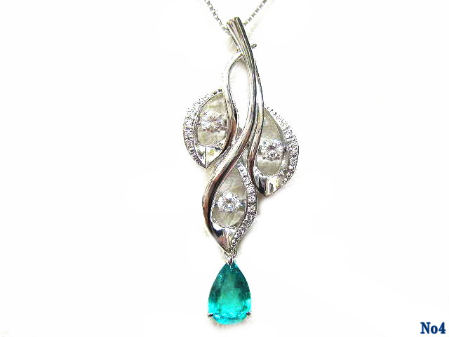 pendant necklace emerald PT Product Image 1