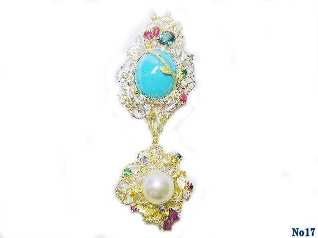 brooch/pendant pearl K/P