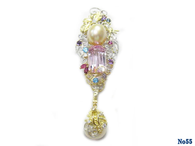 胸针 紫锂辉石 K/P