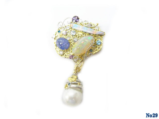 和服用腰带夹 欧泊 K/P