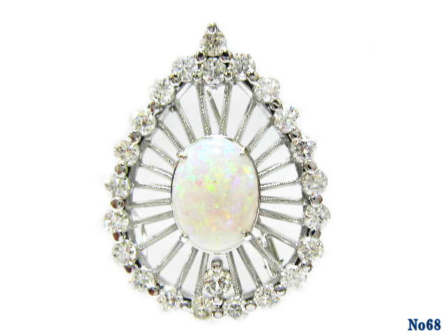 brooch/pendant opal P/K14