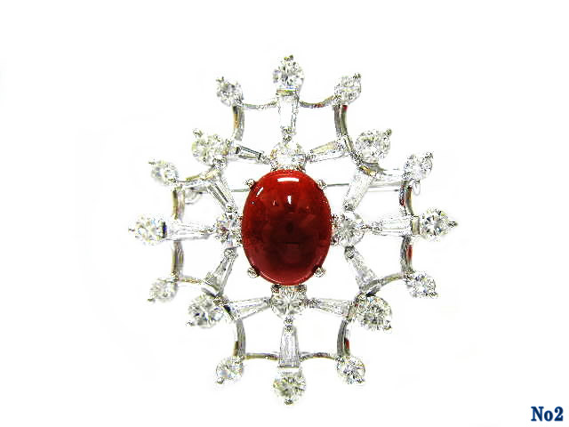 brooch/pendant coral P/K14