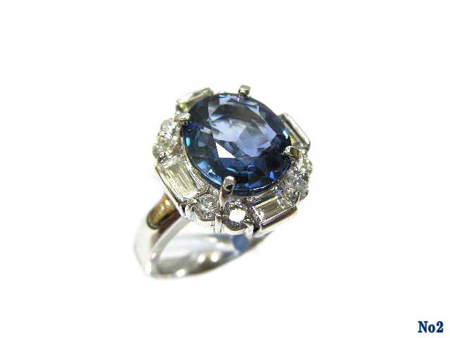 ring sapphire PT