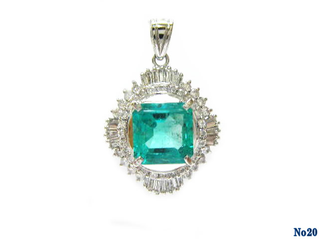 pendant emerald PT