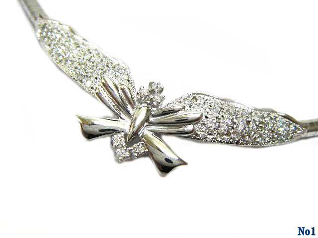 necklace diamond 18WG Product Image 1