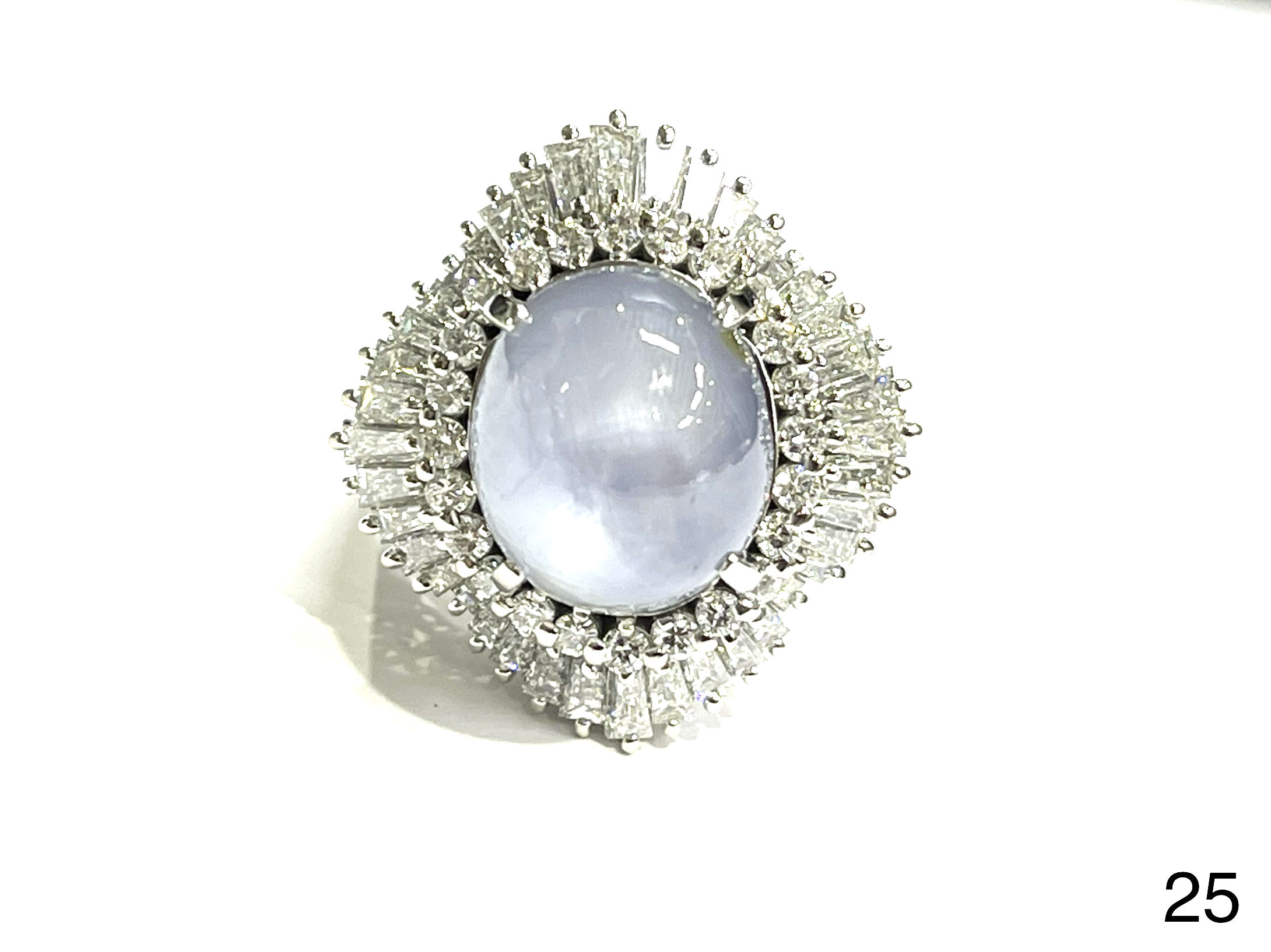ring star sapphire PT