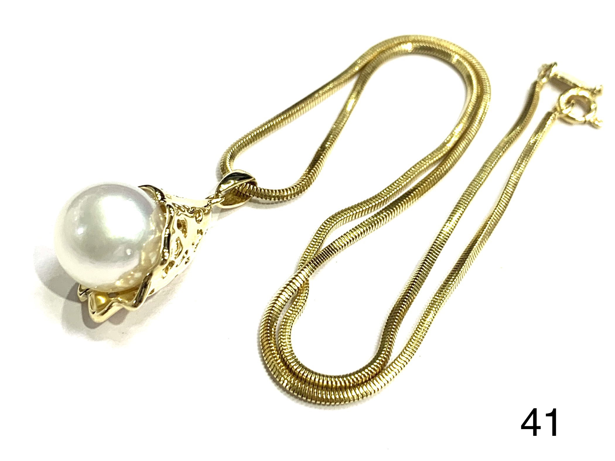 pendant necklace south sea pearl  K18