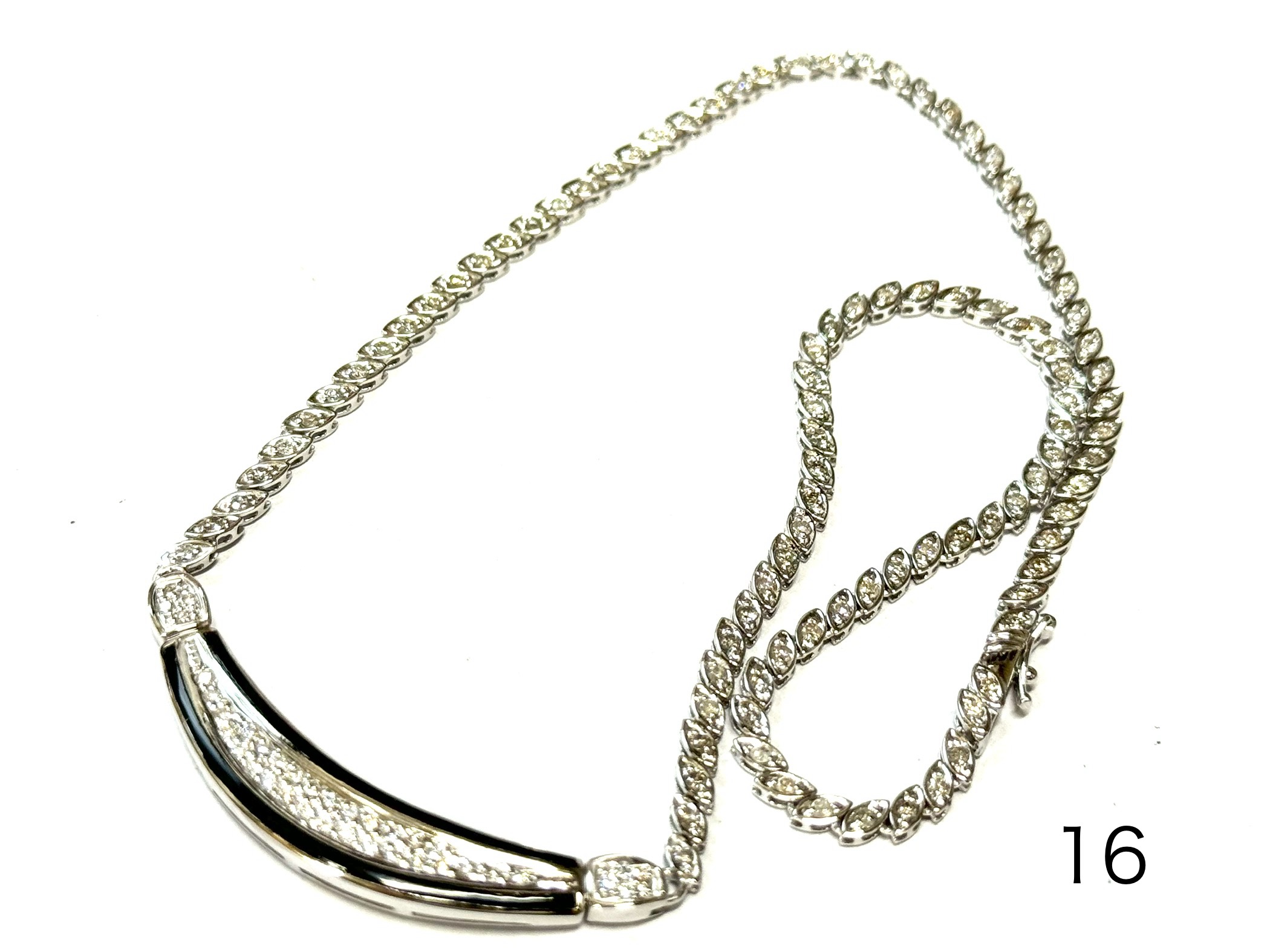 ネックレス ダイヤ 18WG