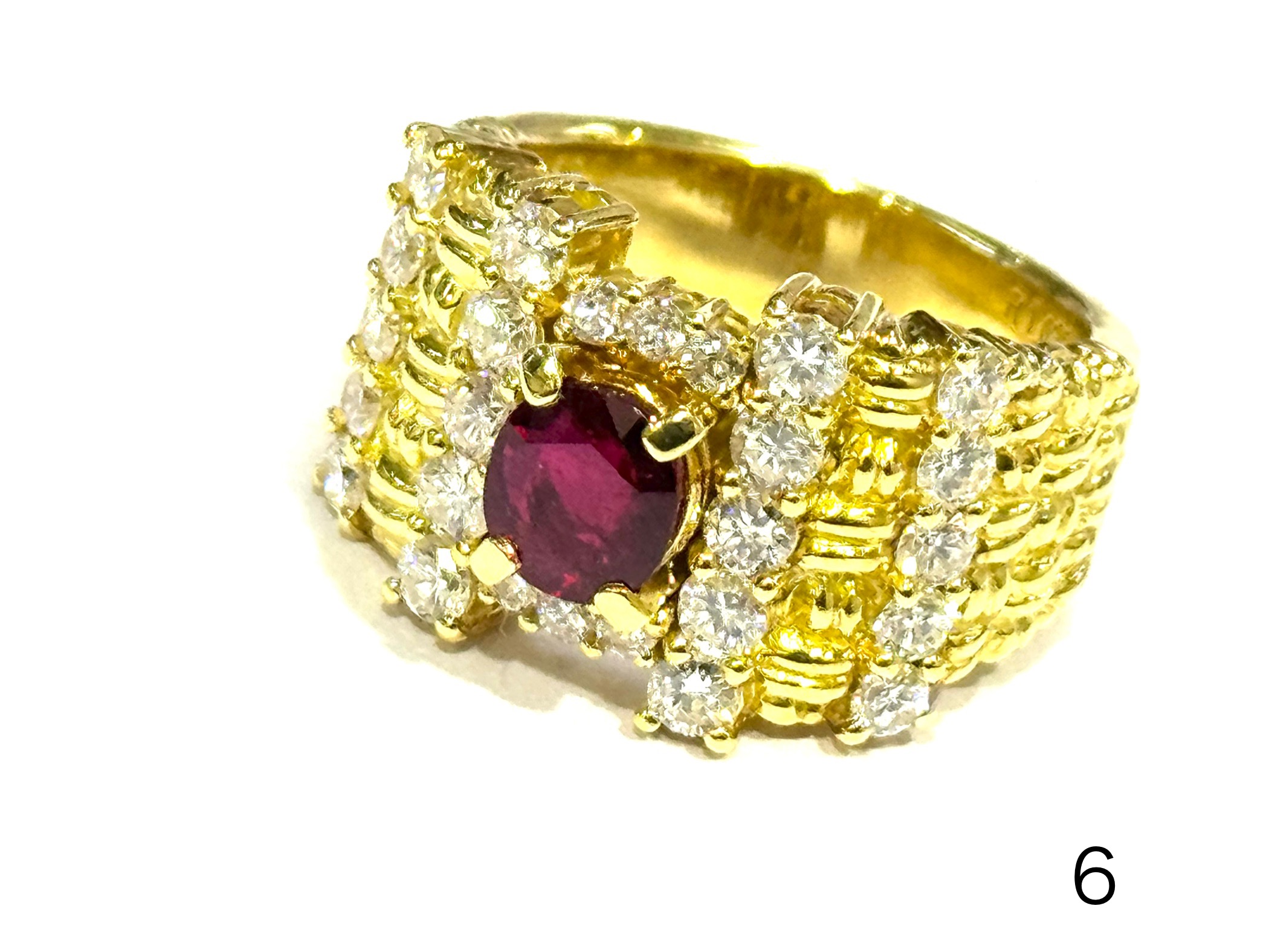 ring ruby K18