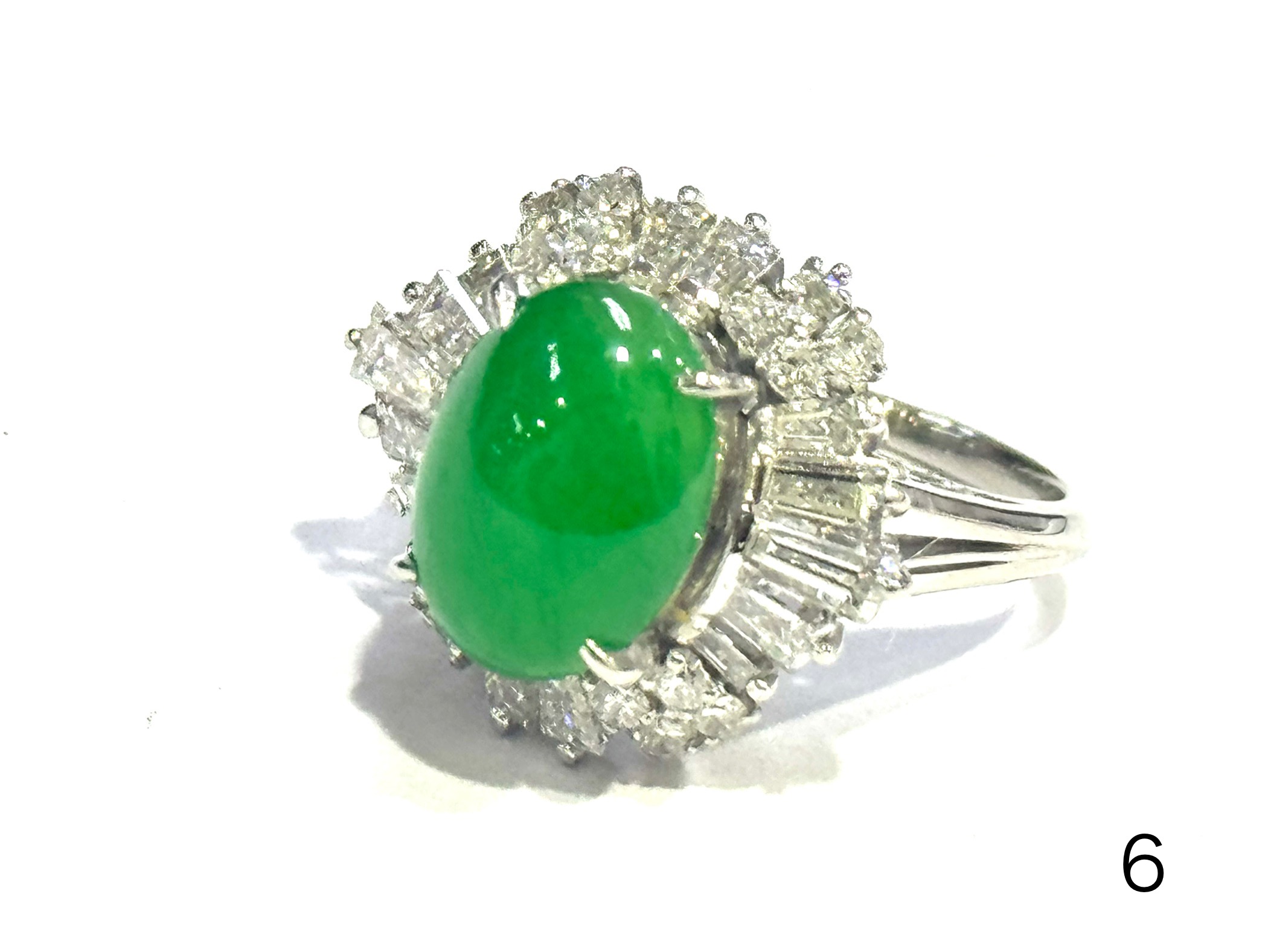 リング ヒスイ PT